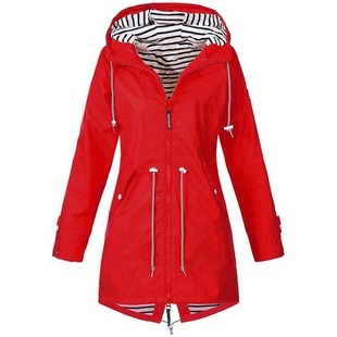 Women Jacket Coat Windproof Waterproof Transition Hooded Jac