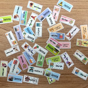 100Pcs Name Tag Sticker Customize Stickers Waterproof Perso