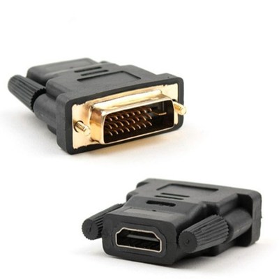 HDMI to DVI Adapter DVI 24+1 Male to HDMI 19P Type A Female