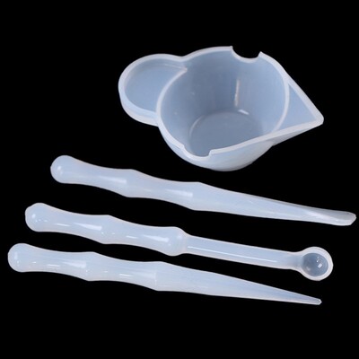 4PCS/Set Mix Cup Silicone Mold Epoxy Resin Tools DIY Jewelry