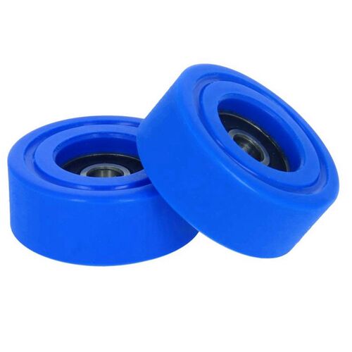 Blue Polyurethane Coated Bearings Nylon Wheels 适用于 Pulley