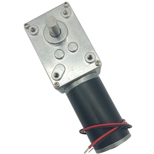 Micro DC Electric Worm Geared Motor Speed 7 470RPM Reversed