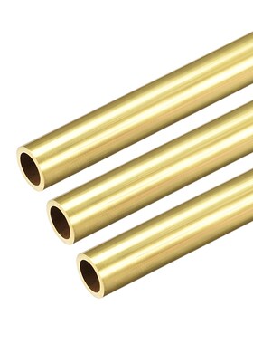 Brass Round Tube 300mm Length 9mm OD 1mm Wall Thickness Seam