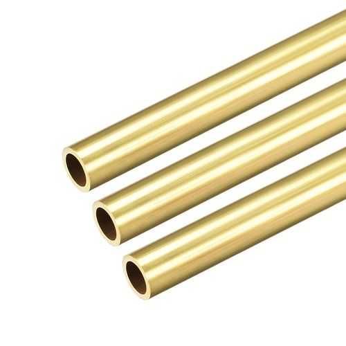 Brass Round Tube 300mm Length 9mm OD 1mm Wall Thickness Seam