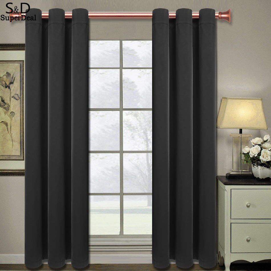 Homdox 2 Panel Room Block out Curtains Window Drapes 160 x 1