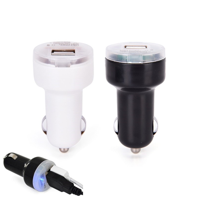 USB 2 Port DC Car Charger DC 5V 2.1A  Adapter Black for Sams