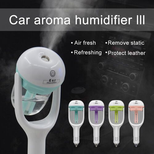 2019 New Mini 12V Car Steam Humidifier Air Purifier Aroma Di