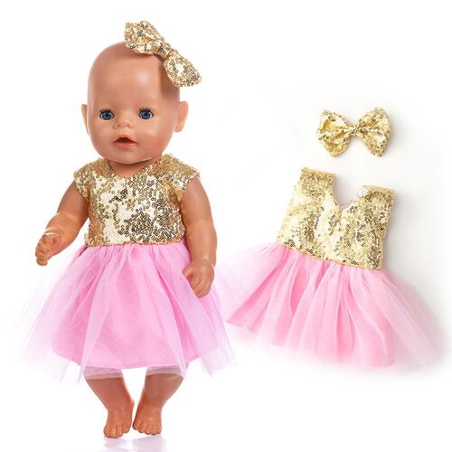 New Fashion Dress Wear For 43cm  Baby Doll 17 Inch Born Babi