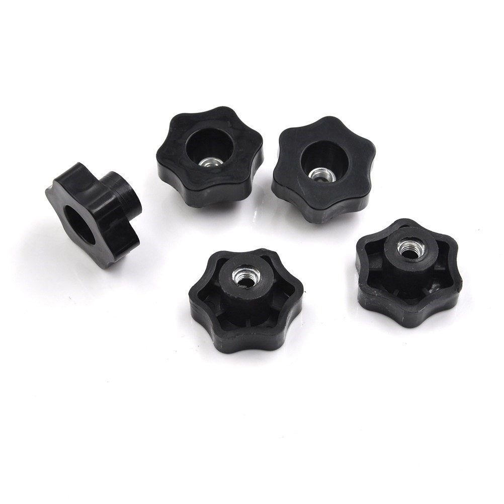m6 female thread star shaped head clamping nuts knob with th