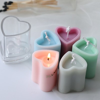 New DIY Candle Moulds Heart-Shaped Candle Mold Pillar Candle