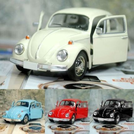 Vintage Beetle Diecast Pull Back Car Model Toy Children Gift