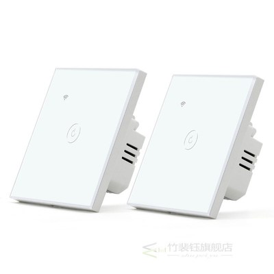 2Packs Wifi Touch Switch 1Gang 1/2/3 way Smart Wall Light Sw