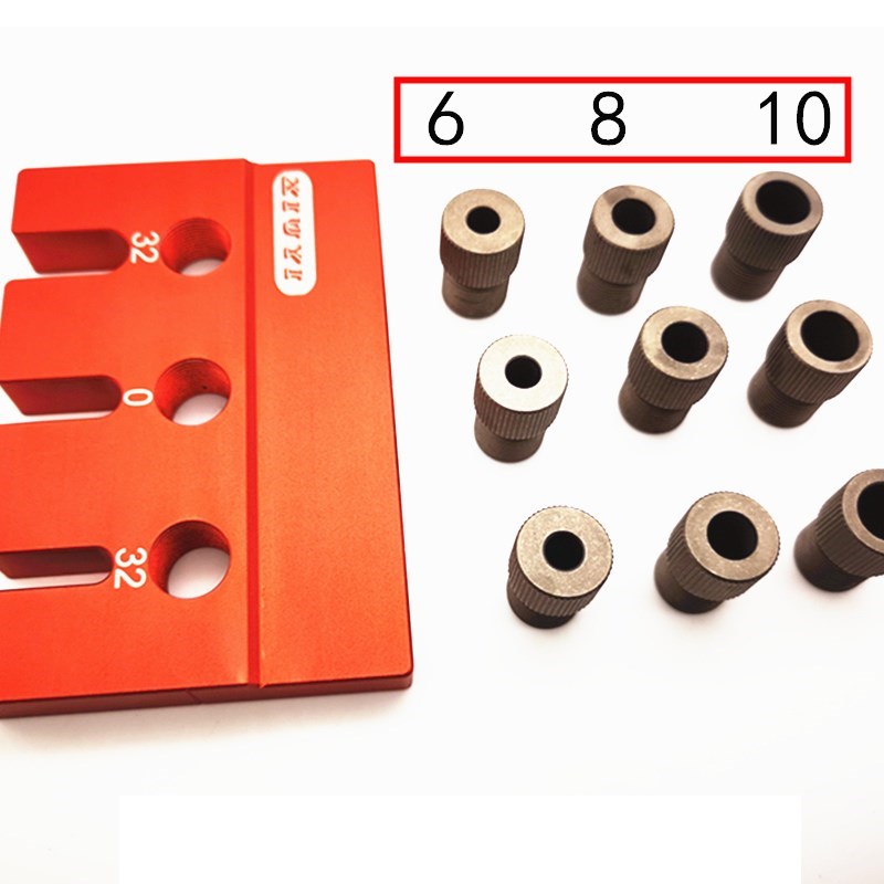 6/8/10mm Doweling Jig Drill Guide Positioning Hole Puncher L