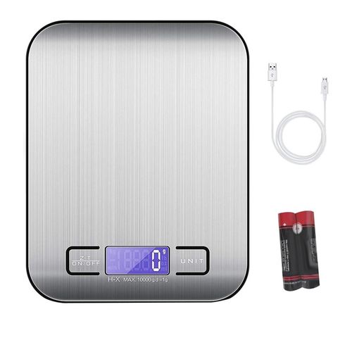 Digital Kitchen Scales,10Kg /1G Food Scales, Stainless Steel