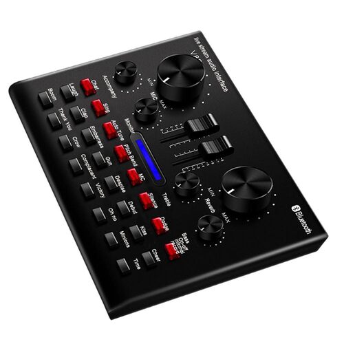 Microphone Sound Card Bluetooth Wireless Cellphone Connectab