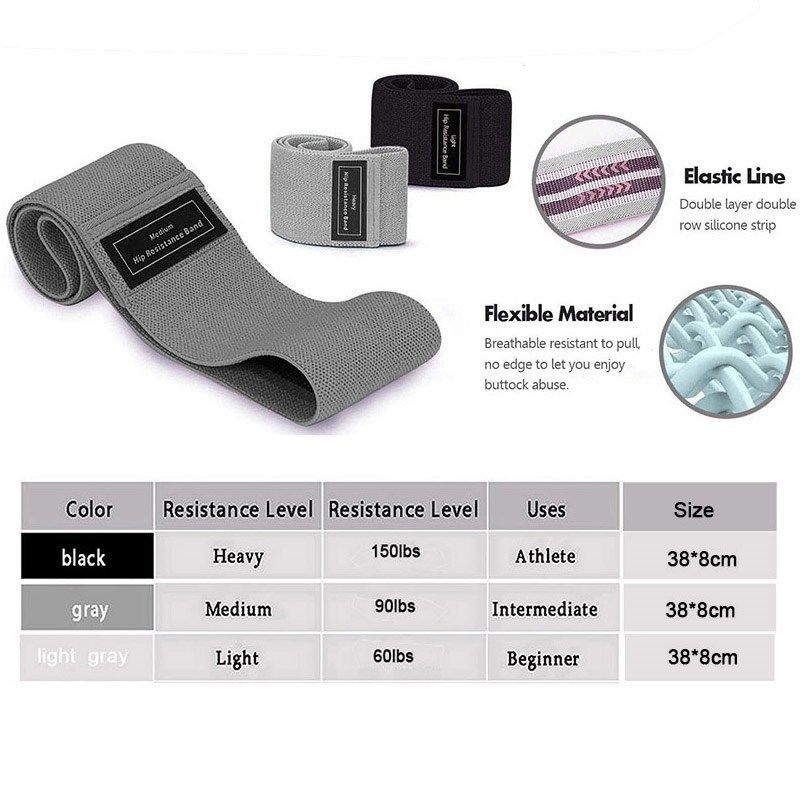 high quality legs butt thigh squats hip bands workout exerci