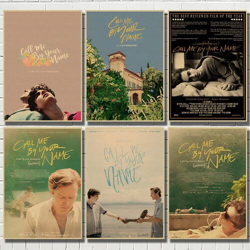 Call Me by Your Name Movie Kraft paper poster Wall Art  Wal