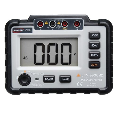 WinAPEX Digital Insulation Tester 250V 500V 1000V DC Voltage