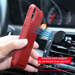 Magnetic Car Holder Case For iphone X TPU Magnet Case For i