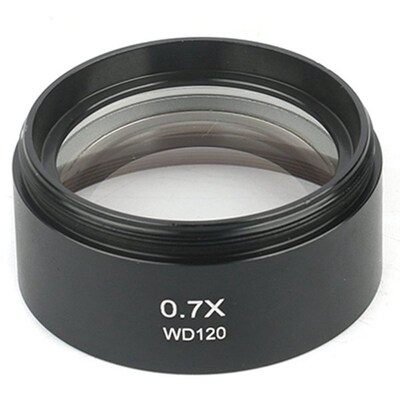 2Pcs Wd120 0.7X Trinocular Stereo Microscope Auxiliary Objec