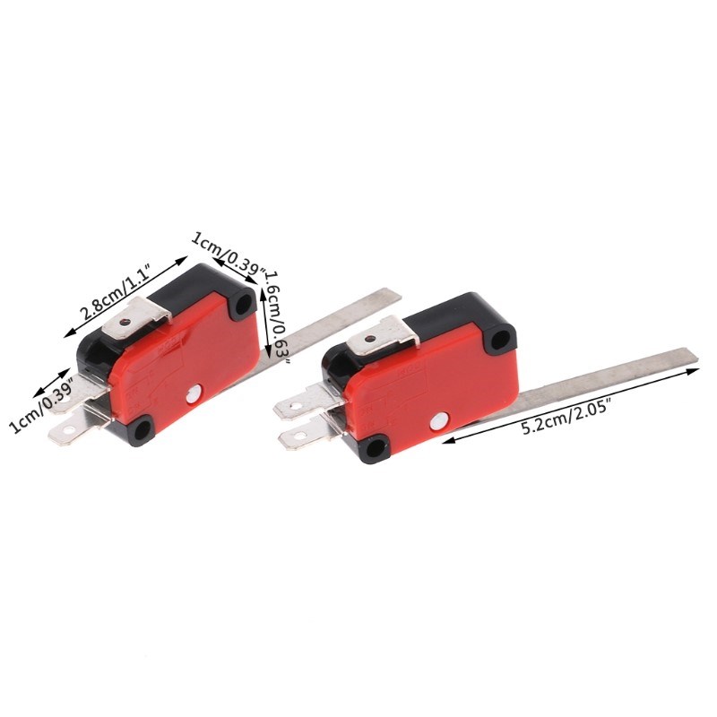 10pcs V-153-1C25 Limit Switches Long Straight Hinge Lever Ty