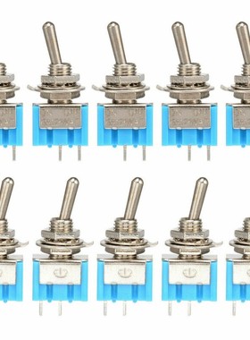 10pcs / pack 1pack Mini toggle switch MTS 101 2P 33x13x8mm,