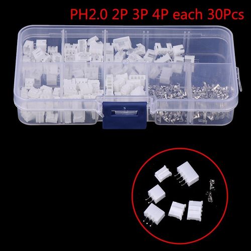 300pcs PH2.0 2P 3P 4 pin 2.0mm Pitch Terminal Kit JST Wire C