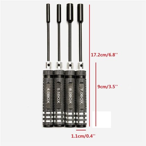 4pcs/set Metal Hex NUT Key Socket Screw Driver Wrench 适用于