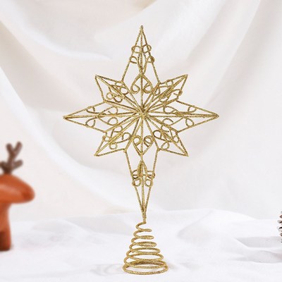 Merry Christmas Topper LED Christmas Tree Top Star Exquisite