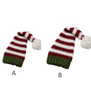 Parent-child Knitted Hat Xmas Striped Beanie Hat Woolen Hat