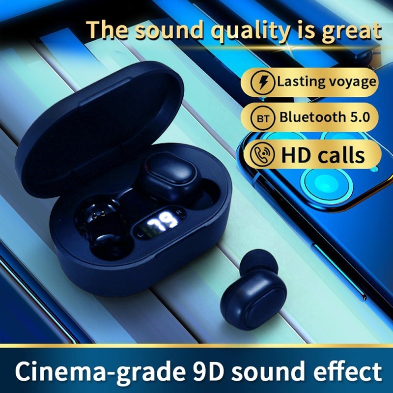 TWS Wireless Earphones Bluetooth LED Digital Display Screen
