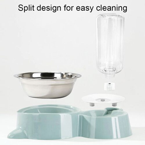 Automatic Pet Feeder Water Dispenser Cat Dog Drinking Bowl D