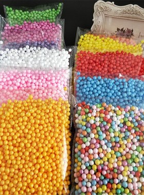 7-9mm Polystyrene Styrofoam Plastic Foam Mini Beads Ball DIY