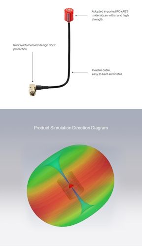 Foxeer Micro Lollipop 15cm 5.8G Omni Angle SMA RHCP Antenna