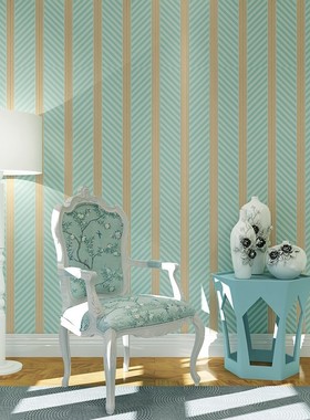 beibehang Wallpaper green Stripe Wall Paper Papel de Parede