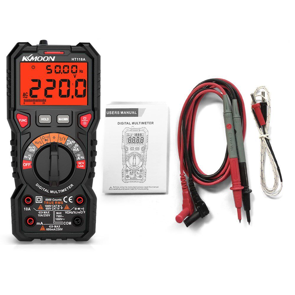 ht118a digital multimeter auto range multi-meter 6000 counts