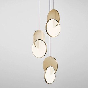 nimalist chandelier modern thr side luxury Nordic restaurant