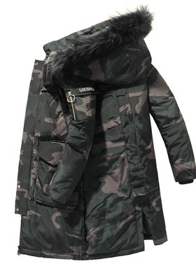 New Men's White Duck Down Jacket Outdoor Winter Ski Wear Fas