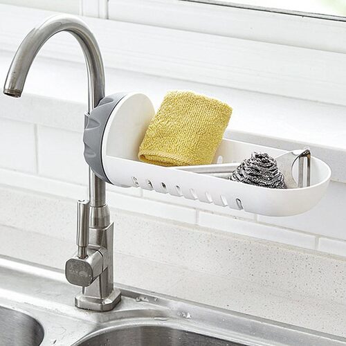 Kitchen Faucet Holder Clean Cloth Cloth Sponge Pot Brush