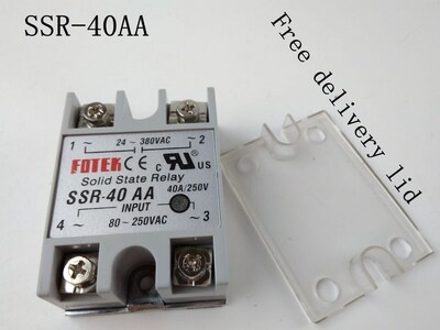 solid state relay SSR-40AA 40A actually 80-250V AC TO 24-380