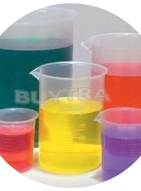 plastic beakers set 5 sizes - 50 100 250 500 1000ml beakers
