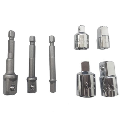 Socket Adapter Converter Set Hex Shank Drill Nut Wrench 3 Pi