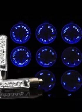 Bike Wheel Lights Bicycle Spoke Light 7-LED 10 Changes Lette