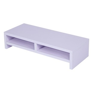 2-Tier Desktop Monitor Stand Shelf Plinth TV LCD Laptop PC S