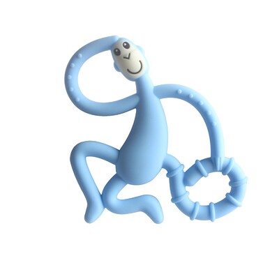 Safe Baby Teether Toys Toddle Monkey Teething Ring Silicone