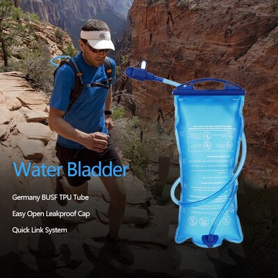 Portable TPU Water Bag 2L Hydration System Bladder Backpack