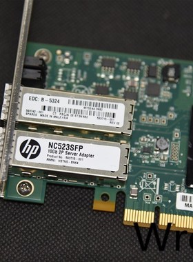 HP NC523SFP QLE3242-HP Dual Port 10GbE 593742-001 593715-001