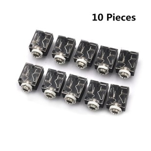 Jack lot Pin 3.5mm Stereo Mount 10pcs PCB Headphone Female