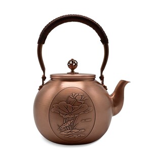 1600ML Antique Pure Copper Teapot Health Boiling Water Pot H