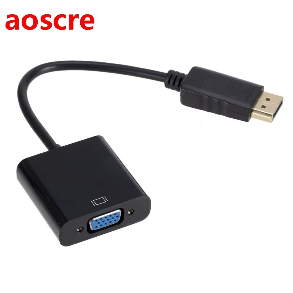 Displayport To VGA Adapter Cables DP To VGA Converter Cables